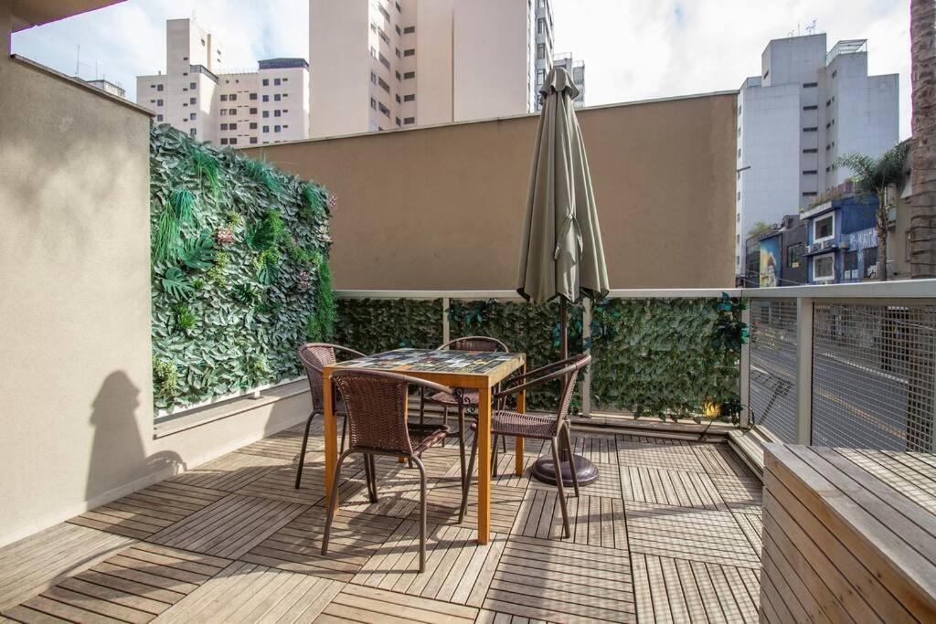 Bhomy Paulista Com Varanda Na Rua Augusta Au101 São Paulo Luaran gambar